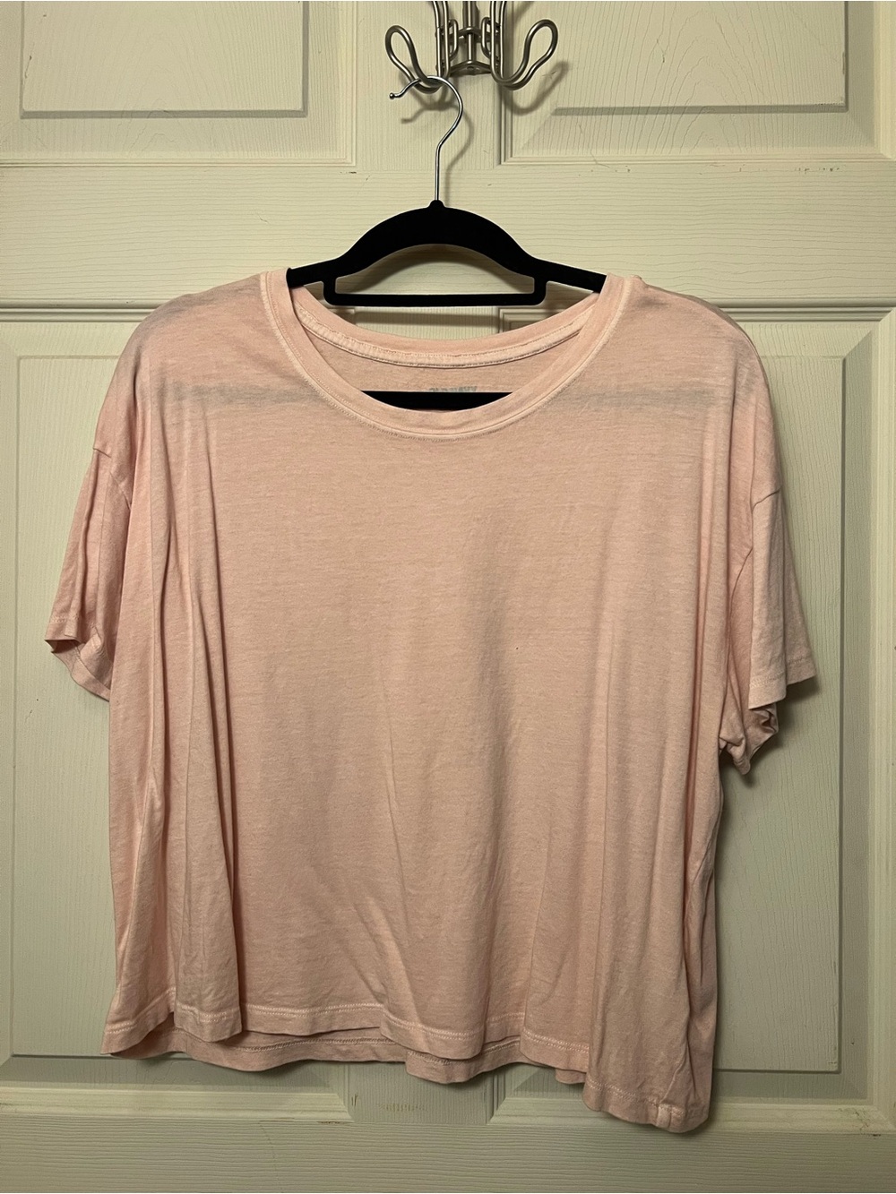 Old Navy Light Pink Short Sleeve Crew Neck Tee